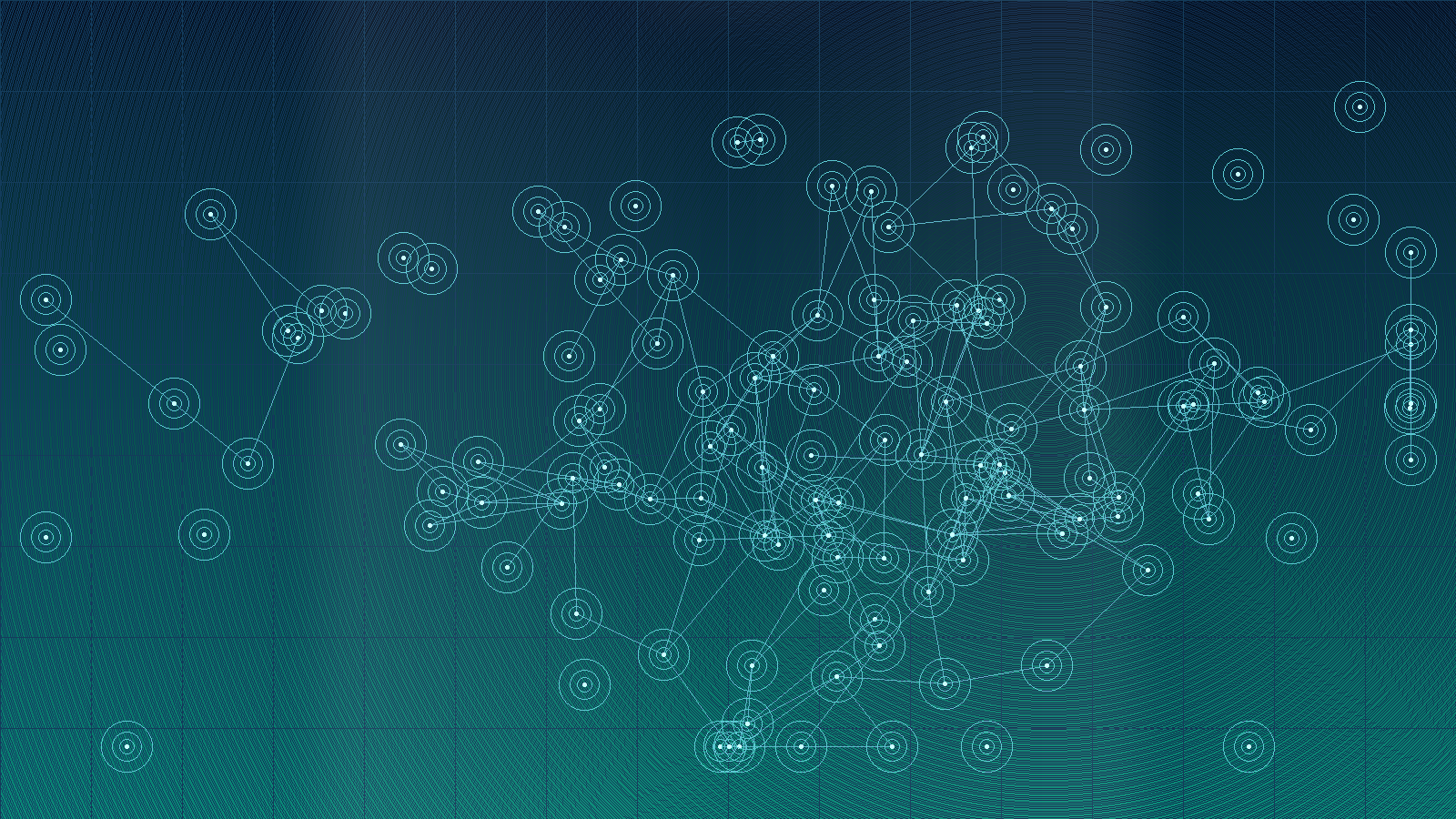 Abstract data network representing high intent leads across MENA